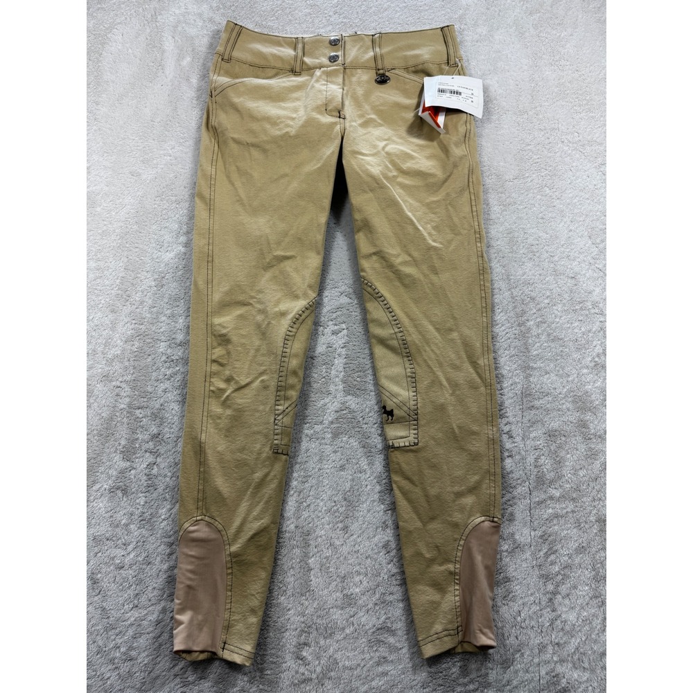 NWT Equine Couture Ladies Sportif Natasha Tan Riding Breeches  26 Meas: 27x26